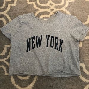 Grey Brandy Melville New York T shirt